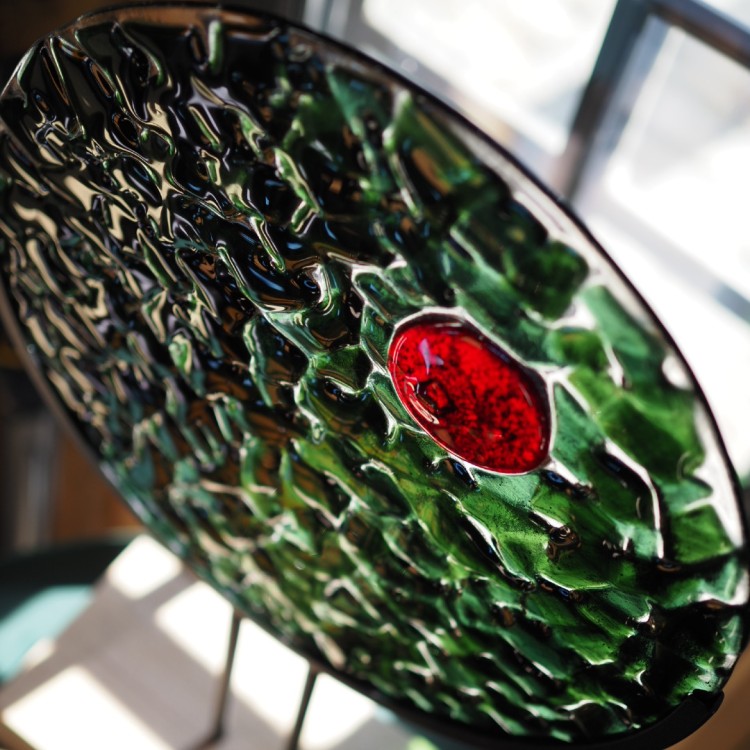 Szklana rzeźba "Skupienie" nr 8 - UNIKAT