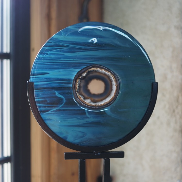 Szklana rzeźba "Harmonia" nr 3 — unikat handmade, RATAS