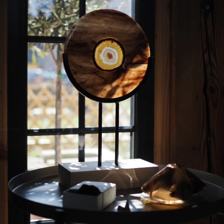 Szklana rzeźba "Harmonia" nr 4 — unikat handmade, RATAS